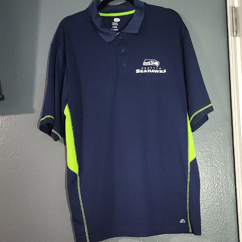 #24 Seattle Seahawks Mens Polo Shirt